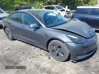2023 Tesla Model 3 with VIN 5YJ3E1EA6PF645110, listed as a IAAI auction lot 42044357 with 24,352 mi miles and . Bid and sale history available at DreamBid. Image 1.
