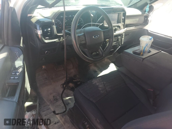 2021 Ford F-150 XL with VIN 1FTEX1EB1MFB29644, listed as a Copart auction lot 59205045 with 65,795 mi miles and Salvage title. Bid and sale history available at DreamBid. Image 8.