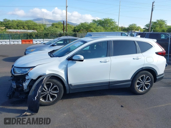 2022 Honda CR-V EX z VIN 7FARW1H50NE002789, wystawiony jako IAAI lot #41671321 z przebiegiem 14 642 mil mil oraz . Historia ofert i sprzedaży dostępna na DreamBid. Obrazek 6.