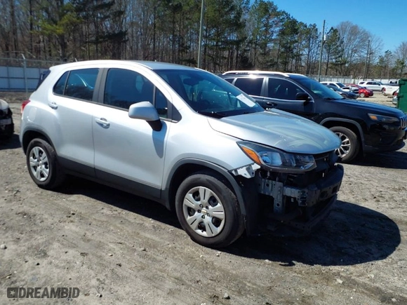 2018 Chevrolet Trax LS with VIN KL7CJKSB0JB624906, listed as a IAAI auction lot 41774401 with 78,344 mi miles. Bid and sale history available at carsss.com. Image 1.