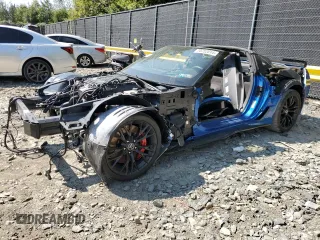 2015 Chevrolet Corvette Z06 3LZ with VIN 1G1YT2D61F5600180, listed as a Copart auction lot 70752014 with 0 mi miles and Salvage Title. Bid and sale history available at carsss.com. Image 1.