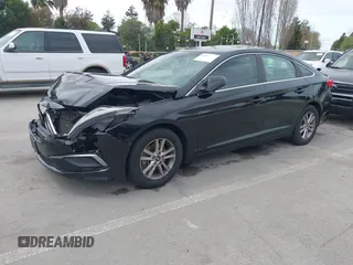 2016 Hyundai Sonata SE with VIN 5NPE24AFXGH401286, listed as a IAAI auction lot 41969686 with 134,592 mi miles and . Bid and sale history available at carsss.com. Image 2.