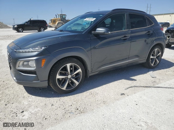 2018 Hyundai Kona Ultimate with VIN KM8K53A59JU105843, listed as a Copart auction lot 49783235 with 144,126 mi miles and Clean Title. Bid and sale history available at carsss.com. Image 1.