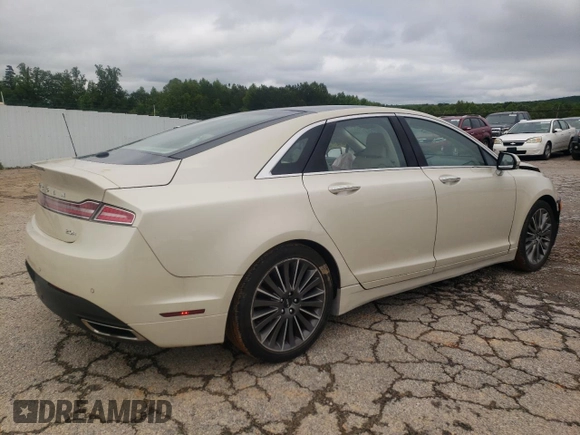 2014 Lincoln MKZ Hybrid with VIN 3LN6L2LU4ER808818, listed as a Copart auction lot 57411395 with 95,775 mi miles and Salvage title. Bid and sale history available at DreamBid. Image 3.