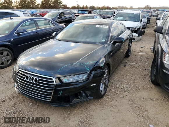 2017 Audi A7 Premium Plus with VIN WAUW2AFC4HN012420, listed as a Copart auction lot 74303173 with 84,676 mi miles. Bid and sale history available at carsss.com. Image 1.