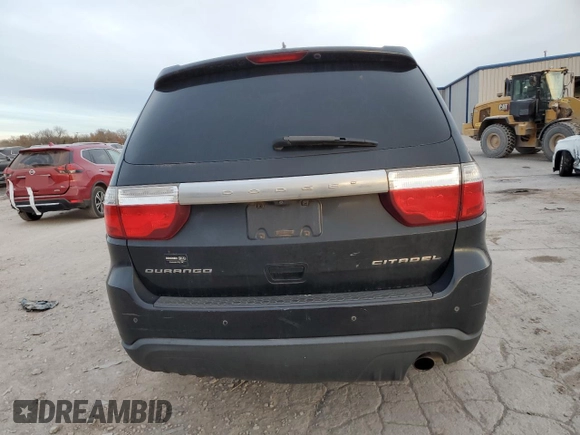2012 Dodge Durango Citadel with VIN 1C4RDHEG4CC257195, listed as a Copart auction lot 84212444 with 302,456 mi miles and Clean title. Bid and sale history available at DreamBid. Image 6.