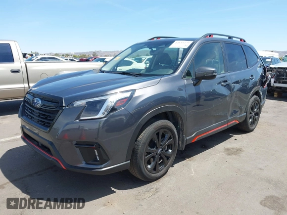 2023 Subaru Forester Special Sports with VIN JF2SKAGC0PH511231, listed as a IAAI auction lot 42135279 with 29,293 mi miles and . Bid and sale history available at DreamBid. Image 2.