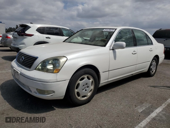 2001 Lexus LS 430 with VIN JTHBN30F210029340, listed as a Copart auction lot 54626625 with 265,641 mi miles and Clean Title. Bid and sale history available at carsss.com. Image 1.