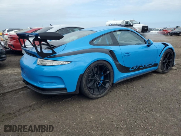 2016 Porsche 911 GT3 RS with VIN WP0AF2A98GS192732, listed as a Copart auction lot 74796104 with 0 mi miles and Salvage Title. Bid and sale history available at carsss.com. Image 3.