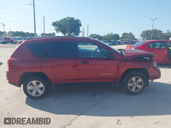 2017 Jeep Compass Sport with VIN 1C4NJCBA7HD119548, listed as a IAAI auction lot 42586037 with 93,529 mi miles and . Bid and sale history available at DreamBid. Image 13.