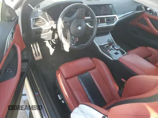 2023 BMW M4 Competition xDrive with VIN WBS43AZ02PCL59627, listed as a Copart auction lot 41871475 with 0 mi miles and Salvage Title. Bid and sale history available at carsss.com. Image 8.
