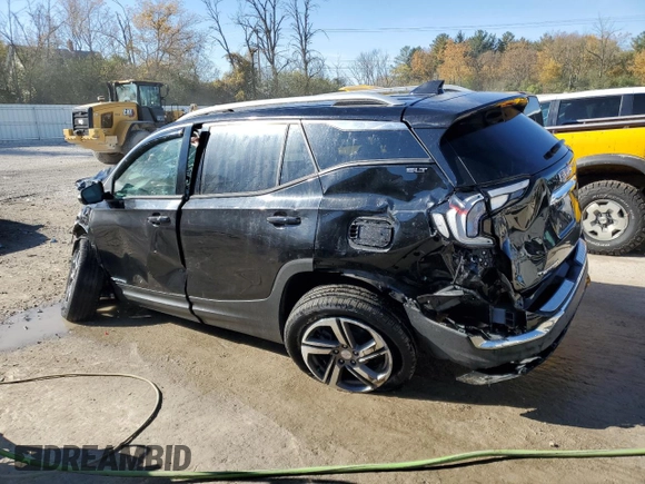 2019 GMC Terrain SLT with VIN 3GKALVEV1KL114161, listed as a Copart auction lot 76381154 with 35,638 mi miles and Salvage Title. Bid and sale history available at carsss.com. Image 2.