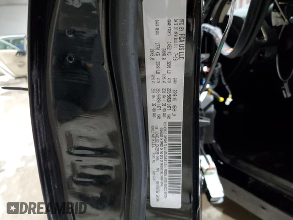2018 Dodge Durango GT with VIN 1C4RDJDG1JC439538, listed as a Copart auction lot 54911485 with 95,829 mi miles and Salvage Title. Bid and sale history available at DreamBid. Image 13.