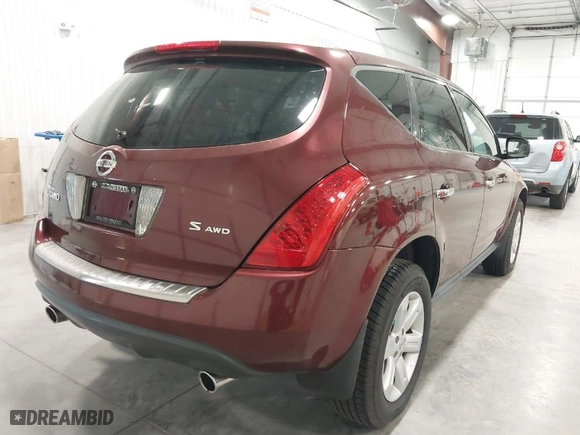2006 Nissan Murano SL with VIN JN8AZ08W76W550566, listed as a IAAI auction lot 41927658 with 112,320 mi miles. Bid and sale history available at carsss.com. Image 4.