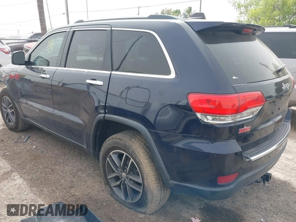 2017 Jeep Grand Cherokee Limited with VIN 1C4RJEBG0HC782953, listed as a IAAI auction lot 41763195 with 63,872 mi miles. Bid and sale history available at carsss.com. Image 3.