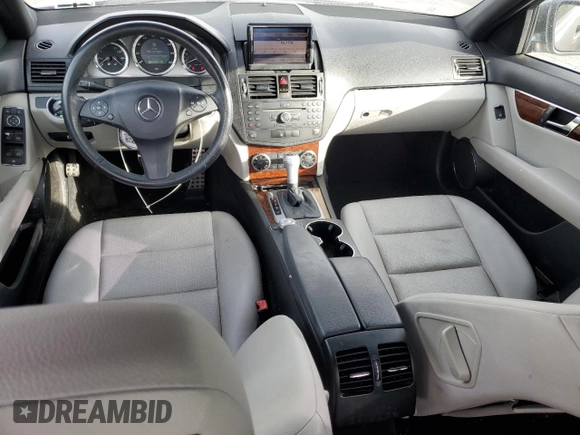 2009 Mercedes-Benz C 300 Sport with VIN WDDGF54XX9R062859, listed as a Copart auction lot 51638665 with 132,065 mi miles and Salvage Title. Bid and sale history available at DreamBid. Image 8.