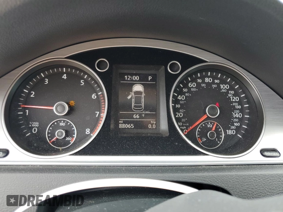 2016 Volkswagen CC Sport with VIN WVWBP7AN9GE518595, listed as a Copart auction lot 55173534 with 88,065 mi miles and Salvage Title. Bid and sale history available at carsss.com. Image 9.