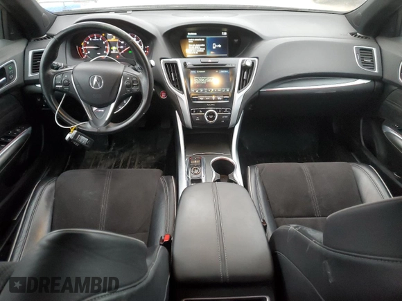 2019 Acura TLX w/A-Spec Pkg with VIN 19UUB3F6XKA005021, listed as a Copart auction lot 46462965 with 84,381 mi miles and Salvage title. Bid and sale history available at DreamBid. Image 8.
