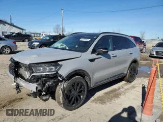 2022 Kia Sorento SX with VIN 5XYRKDLF7NG142808, listed as a Copart auction lot 43164095 with 41,633 mi miles and Salvage Title. Bid and sale history available at carsss.com. Image 1.