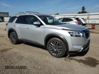 2023 Nissan Pathfinder SL with VIN 5N1DR3CB1PC270932, listed as a Copart auction lot 53356765 with 47,996 mi miles and Salvage title. Bid and sale history available at DreamBid. Image 4.