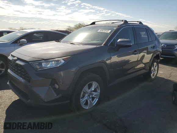 2020 Toyota RAV4 XLE with VIN 2T3W1RFV8LW070246, listed as a Copart auction lot 60923545 with 61,339 mi miles and Salvage title. Bid and sale history available at DreamBid. Image 1.