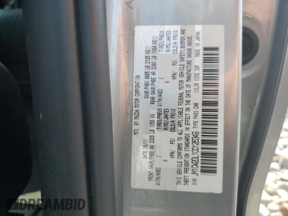 2012 Mazda 5 Grand Touring with VIN JM1CW2DL1C0126349, listed as a Copart auction lot 71023284 with 85,551 mi miles and Clean Title. Bid and sale history available at DreamBid. Image 14.