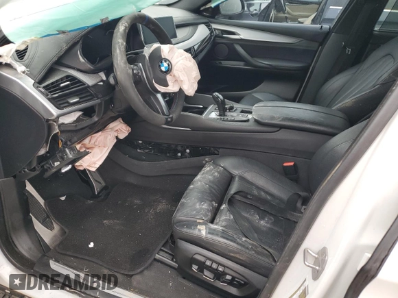 2016 BMW X6 xDrive50i z VIN 5UXKU6C50G0R34434, wystawiony jako Copart lot #44706075 z przebiegiem Nie podano mil oraz Szkoda całkowita • Salvage title. Historia ofert i sprzedaży dostępna na DreamBid. Obrazek 7.