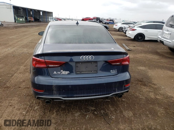 2018 Audi A3 Sedan Premium Plus with VIN WAUJ8GFF9J1001612, listed as a Copart auction lot 45247504 with 59,386 mi miles. Bid and sale history available at carsss.com. Image 6.