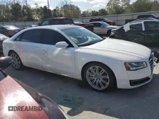 2015 Audi A8 3.0T with VIN WAU3GAFD7FN032980, listed as a Copart auction lot 45683995 with 108,272 mi miles and Non repairable. Bid and sale history available at DreamBid. Image 4.