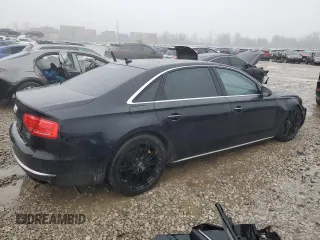 2013 Audi A8 4.0L with VIN WAUR2AFD3DN010884, listed as a Copart auction lot 42517495 with 123,212 mi miles and Salvage title. Bid and sale history available at DreamBid. Image 3.