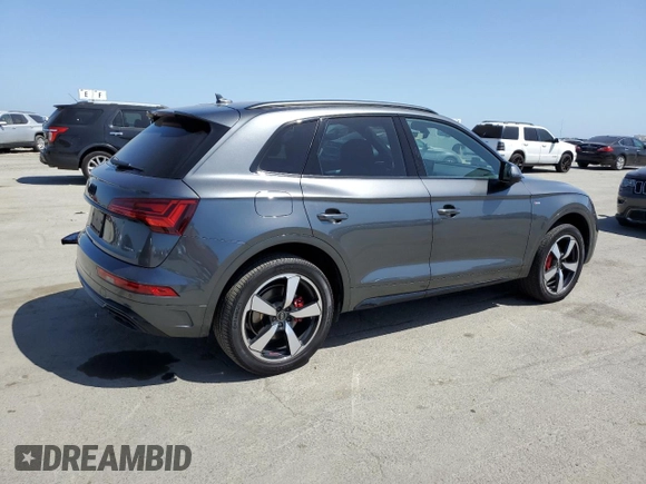 2024 Audi Q5 S line Premium Plus with VIN WA1EAAFY3R2004982, listed as a Copart auction lot 53565025 with 15,567 mi miles and Salvage Title. Bid and sale history available at carsss.com. Image 3.