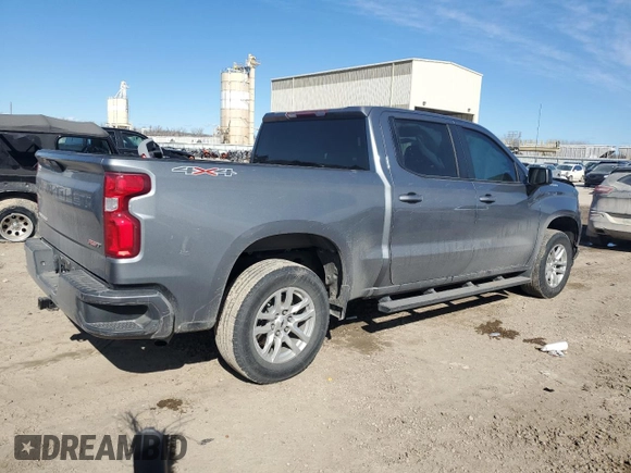2021 Chevrolet Silverado 1500 RST with VIN 1GCUYEED2MZ403417, listed as a Copart auction lot 46901625 with 41,624 mi miles and Salvage Title. Bid and sale history available at carsss.com. Image 3.