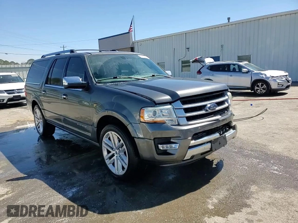 2015 Ford Expedition EL Platinum with VIN 1FMJK1LTXFEF24757, listed as a Copart auction lot 49492355 with 214,640 mi miles and Salvage Title. Bid and sale history available at carsss.com. Image 14.