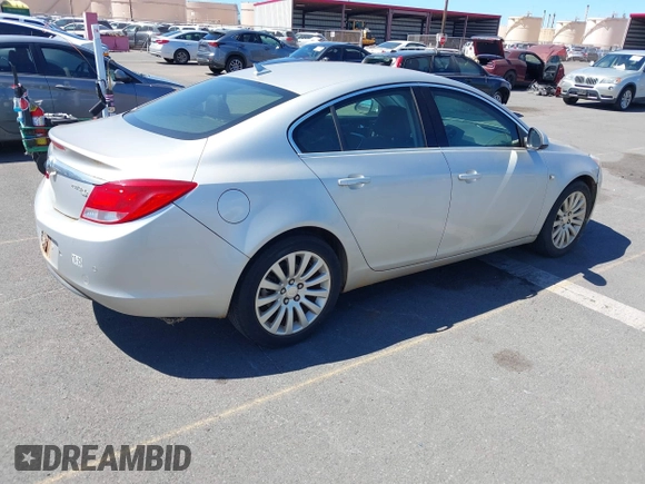 2011 Buick Regal CXL RL3 with VIN W04GR5EC5B1030249, listed as a IAAI auction lot 41785624 with 48,973 mi miles and . Bid and sale history available at DreamBid. Image 4.