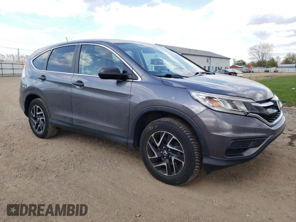 2016 Honda CR-V SE with VIN 2HKRM4H48GH726163, listed as a Copart auction lot 54677685 with 78,565 mi miles and Salvage Title. Bid and sale history available at carsss.com. Image 4.