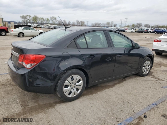2014 Chevrolet Cruze LS with VIN 1G1PA5SH2E7282757, listed as a Copart auction lot 52043245 with 104,670 mi miles and Salvage Title. Bid and sale history available at carsss.com. Image 3.