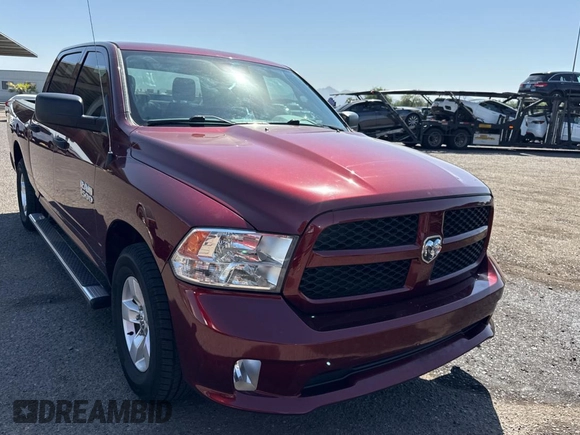 2017 Ram 1500 Tradesman with VIN 1C6RR6KG9HS591818, listed as a Copart auction lot 74814724 with 71,048 mi miles and Clean title. Bid and sale history available at DreamBid. Image 1.
