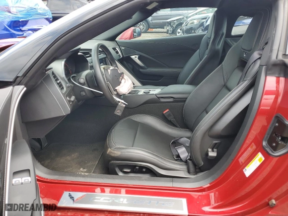2014 Chevrolet Corvette Stingray 2LT with VIN 1G1YD2D72E5100209, listed as a Copart auction lot 61457074 with NaN miles and Salvage Title. Bid and sale history available at carsss.com. Image 7.