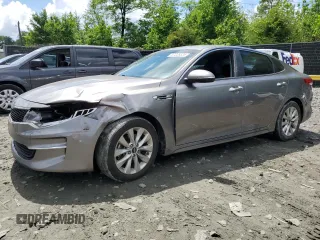 2018 Kia Optima LX z VIN 5XXGT4L36JG263158, wystawiony jako Copart lot #57028335 z przebiegiem 43 050 mil mil oraz Szkoda całkowita • Salvage title. Historia ofert i sprzedaży dostępna na DreamBid. Obrazek 1.