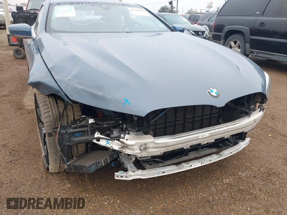 2020 BMW 8 Series M850i xDrive with VIN WBABC4C03LCE83098, listed as a IAAI auction lot 41430012 with 27,073 mi miles. Bid and sale history available at carsss.com. Image 6.