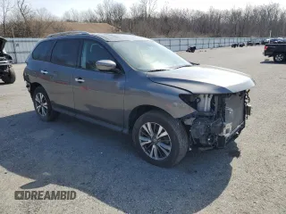 2017 Nissan Pathfinder SV z VIN 5N1DR2MM5HC903170, wystawiony jako Copart lot #49207495 z przebiegiem 90 280 mil mil oraz Szkoda całkowita • Salvage title. Historia ofert i sprzedaży dostępna na DreamBid. Obrazek 4.