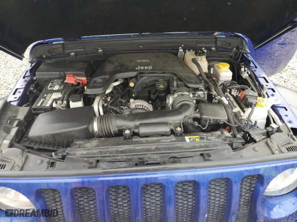 2019 Jeep Wrangler Unlimited Sport S with VIN 1C4HJXDG7KW539215, listed as a Copart auction lot 47729965 with 121,617 mi miles and Non Repairable. Bid and sale history available at carsss.com. Image 11.