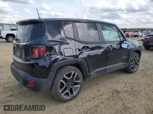 2020 Jeep Renegade Sport with VIN ZACNJAAB7LPL71628, listed as a Copart auction lot 50883875 with 61,854 mi miles and Salvage Title. Bid and sale history available at carsss.com. Image 3.