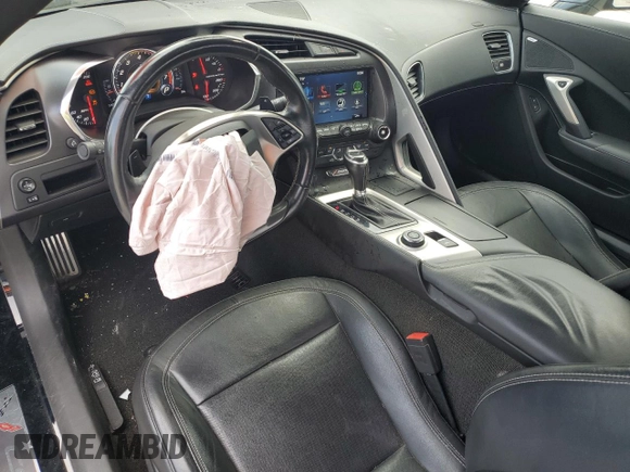 2018 Chevrolet Corvette 1LT with VIN 1G1YB2D79J5101065, listed as a Copart auction lot 62185325 with 58,657 mi miles and Salvage title. Bid and sale history available at DreamBid. Image 8.