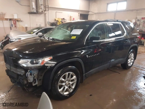 2019 Chevrolet Traverse LT Cloth with VIN 1GNEVGKW7KJ276312, listed as a IAAI auction lot 41925439 with 114,257 mi miles. Bid and sale history available at carsss.com. Image 18.