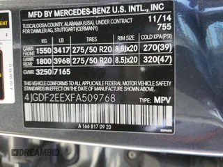 2015 Mercedes-Benz GL-Class GL 350 BlueTEC with VIN 4JGDF2EEXFA509768, listed as a Copart auction lot 40424504 with 88,633 mi miles. Bid and sale history available at carsss.com. Image 13.