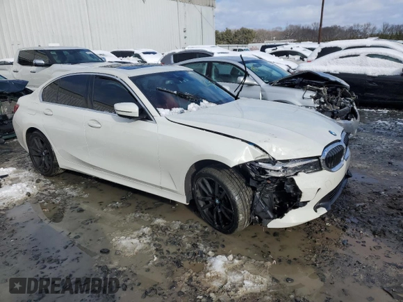 2022 BMW 3 Series 330i xDrive with VIN 3MW5R7J02N8C63913, listed as a Copart auction lot 85760924 with 0 mi miles and Salvage Title. Bid and sale history available at carsss.com. Image 4.