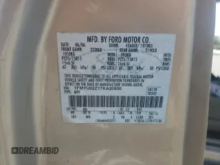2007 Ford Escape XLS с VIN 1FMYU02Z17KA20500, выставлен на аукционе Copart как лот 59016055 с пробегом 215 936 миль миль и Списание • Salvage title. История ставок и продаж доступна на DreamBid. Изображение 13.