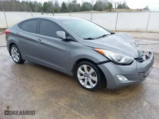 2013 Hyundai Elantra GLS PZEV with VIN 5NPDH4AE9DH421381, listed as a IAAI auction lot 41435537 with 253,528 mi miles. Bid and sale history available at carsss.com. Image 1.
