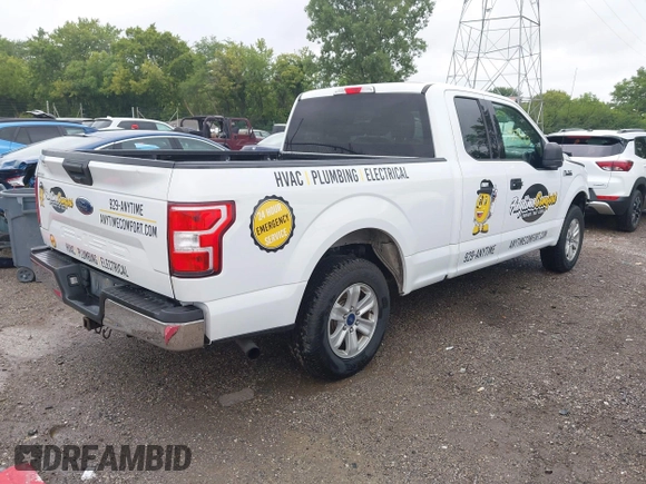 2018 Ford F-150 XL with VIN 1FTEX1CB9JFC81444, listed as a IAAI auction lot 42711062 with 215,224 mi miles and . Bid and sale history available at DreamBid. Image 4.